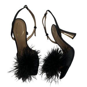 Sam Edelman Leon Feather Heel in Black